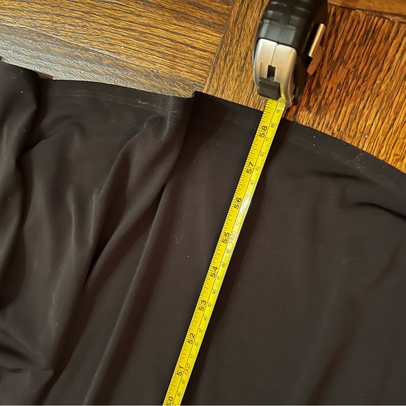 A line long evening black gown with strass belt size 6 - Picture 6 of 15